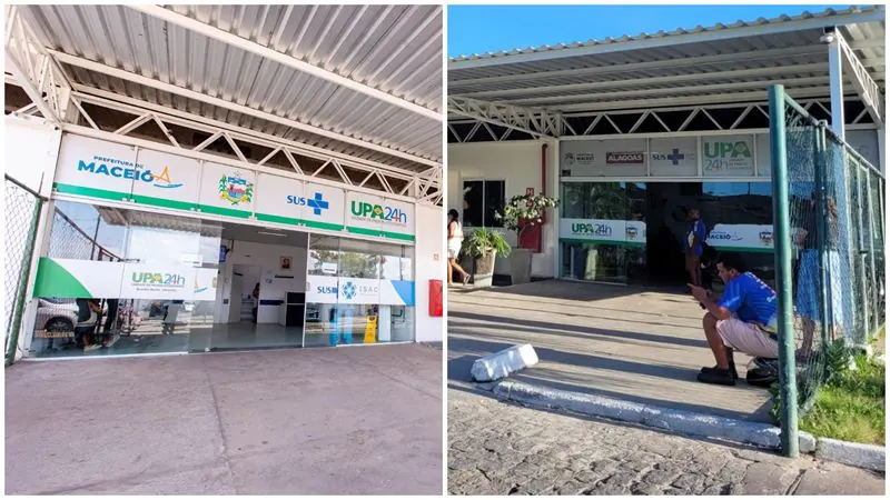 Fachadas das UPAs Benedito Bentes e Trapiche da Barra, em Maceió