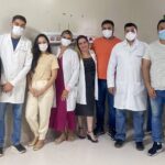 Dra. Fernanda Silva e médicos do PAI Araguaína após capacitação sobre icterícia neonatal
