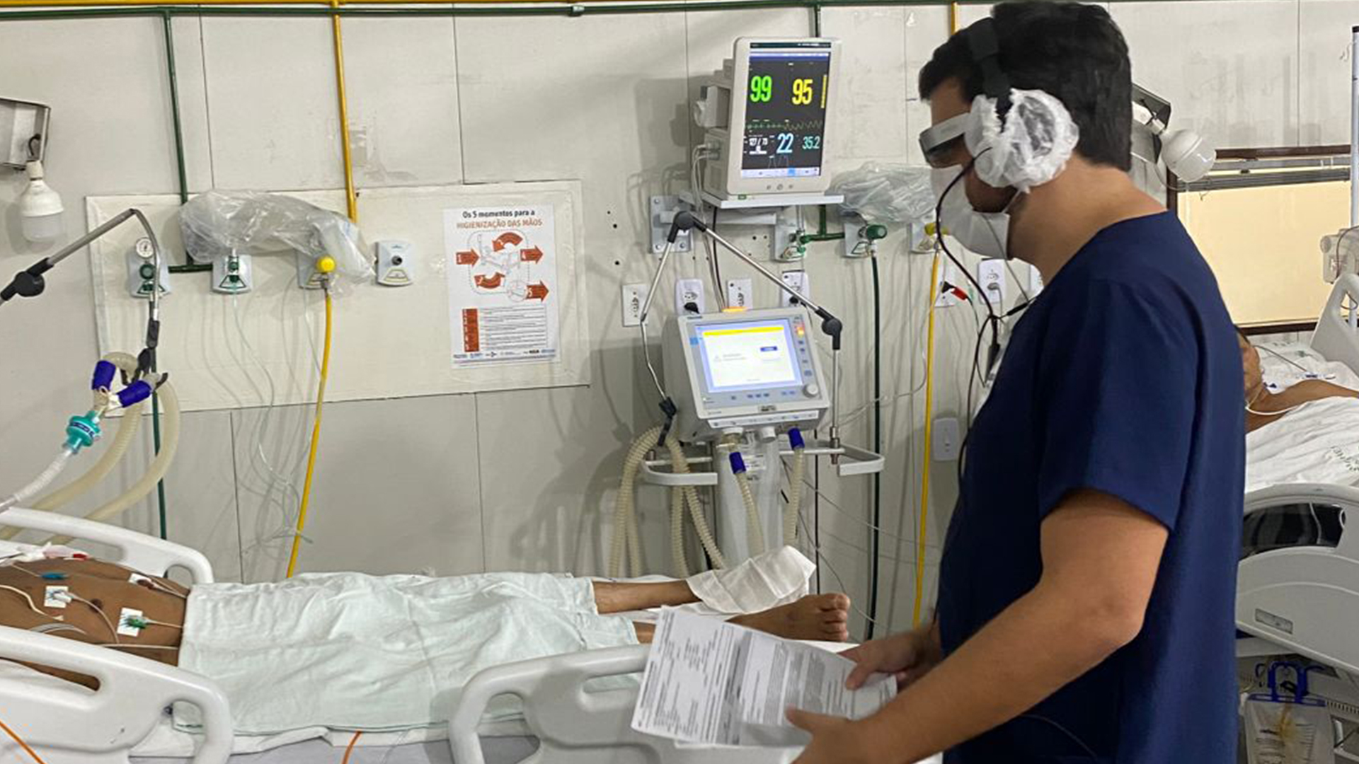 Em funcionamento desde janeiro, quatrocentos pacientes do HEDA e HNSF já foram beneficiados com a telemedicina com realidade aumentada, que tem auxiliado tratamentos e reduzido transferências hospitalares. (Foto: HEDA)