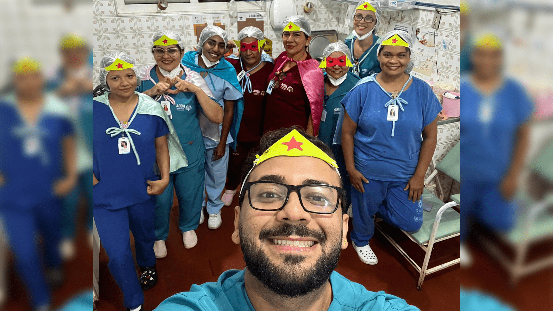 Semana das Crianças no Hospital Nossa Senhora de Fátima proporcionou experiências incríveis para os pequenos pacientes internados. (Foto: HEDA/Divulgação)