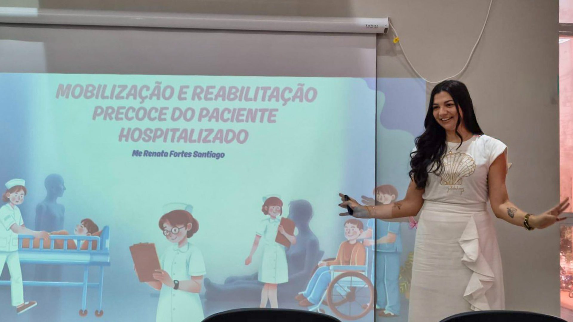 No mês do fisioterapeuta e do terapeuta ocupacional, a programação reuniu profissionais de saúde, estudantes e representantes de instituições regionais. (Foto: Camila Neto)
