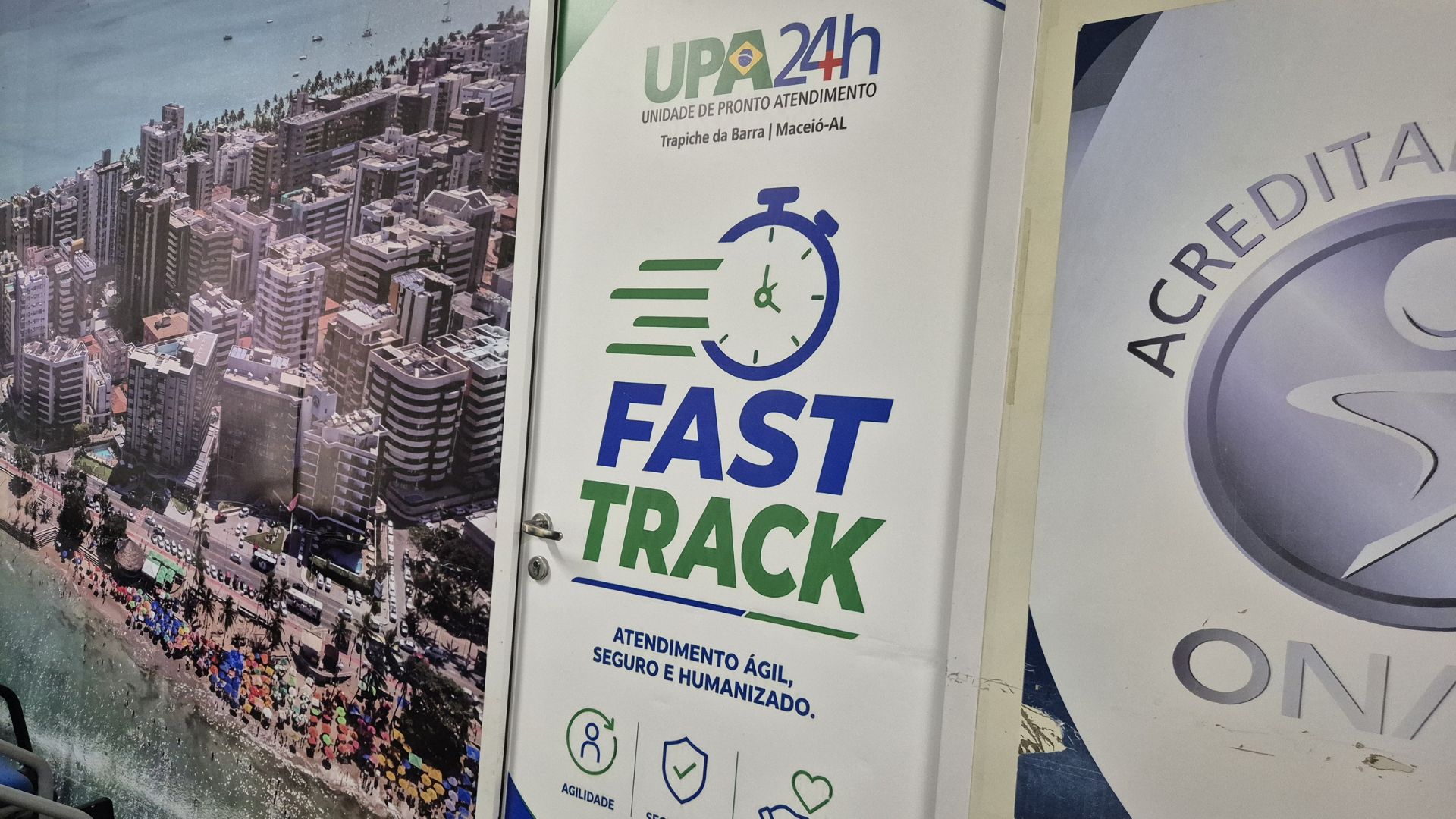 O projeto Fast Track reduz o tempo de espera na unidade, contribui para diminuição da superlotação e melhora a experiência de pacientes classificados com pulseiras azul e verde. (Foto: Ascom SMS)